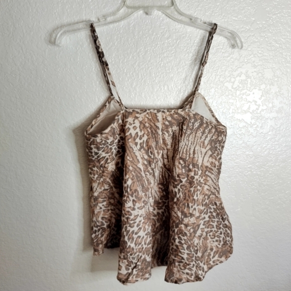 Spell & The Gypsy Ada Animal Print Linen Cami Tank Top Brown sz S - Picture 9 of 9